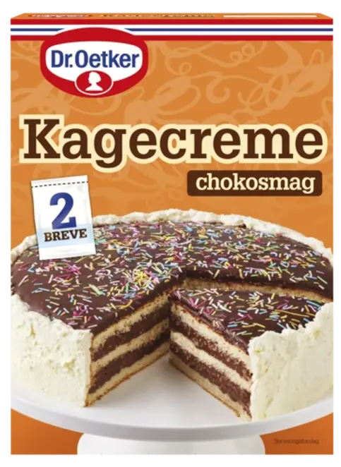Dr. Oetker Kagecreme med chokosmag