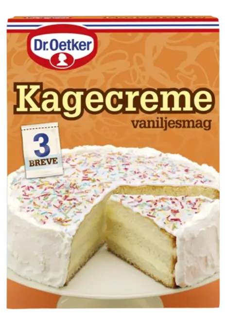 Dr. Oetker Kagecreme med vaniljesmag