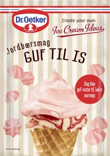 Dr. Oetker Guf med jordbærsmag til is
