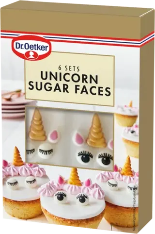 Dr. Oetker Unicorn Sugar Faces