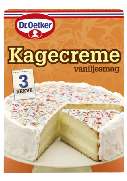 Dr. Oetker Kagecreme med vaniljesmag