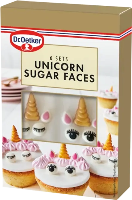 Dr. Oetker Unicorn Sugar Faces