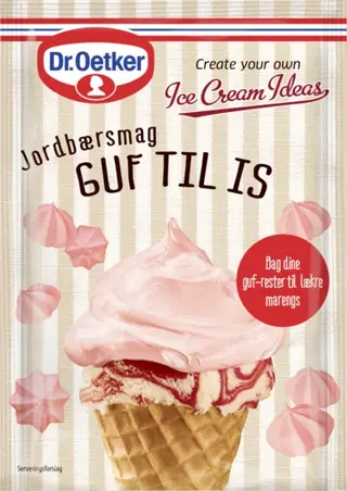Dr. Oetker Guf til is med jordbærsmag