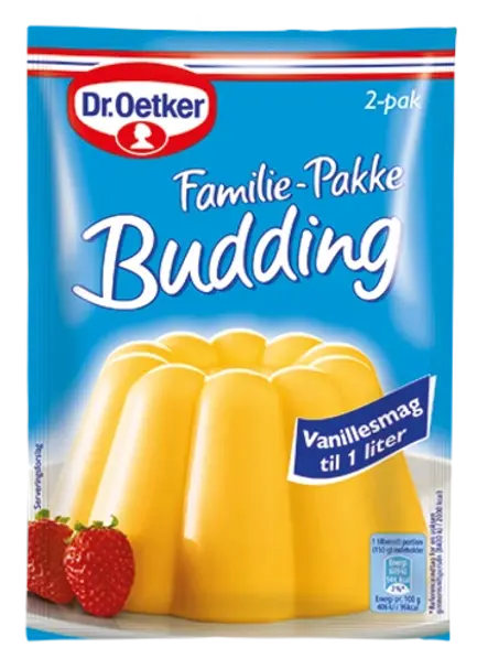 Dr. Oetker Familie-Pakke Budding med vaniljesmag (20 g)