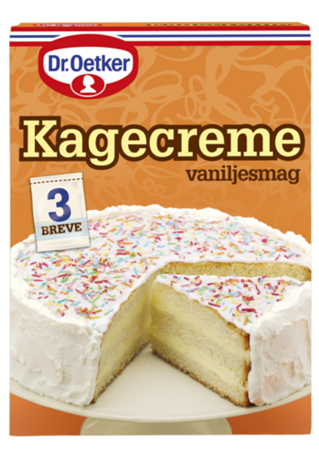 Dr. Oetker Kagecreme med vaniljesmag