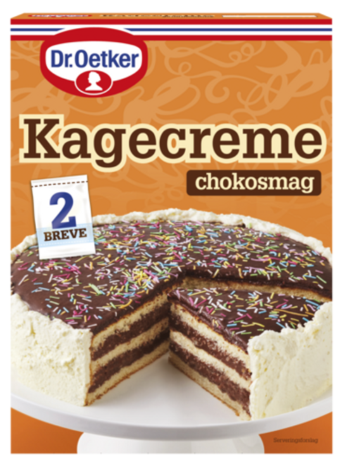 Dr. Oetker Kagecreme med chokosmag