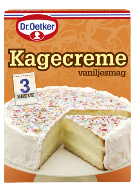 Dr. Oetker Kagecreme med vaniljesmag