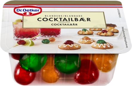 Dr. Oetker Blandede Cocktailbær (100 g), grofthakket