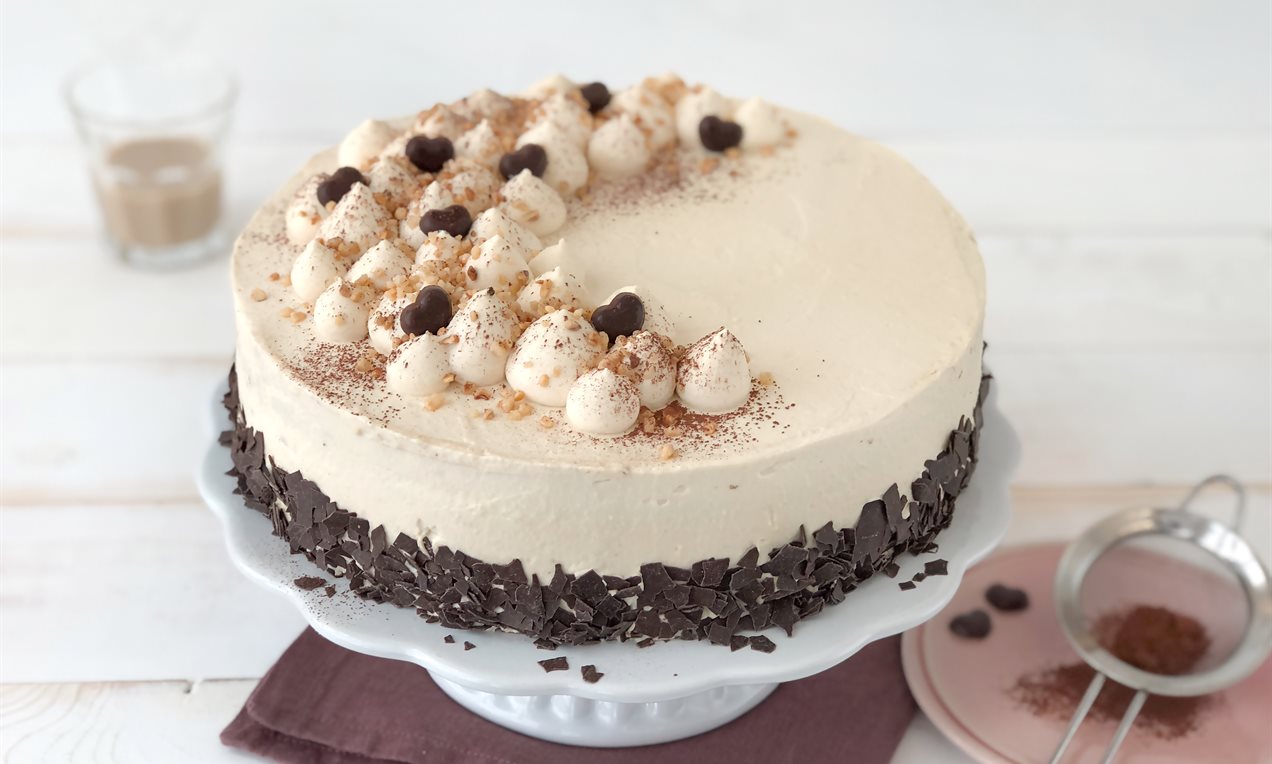 Baileys®-lagkage med Baileys®-mousse