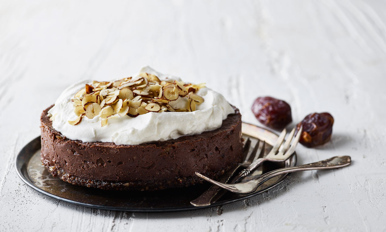 Vegansk chokolademoussekage