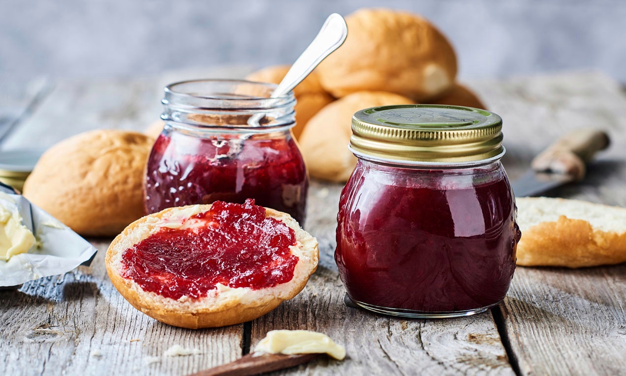 Cremet og kernefri hindbærmarmelade
