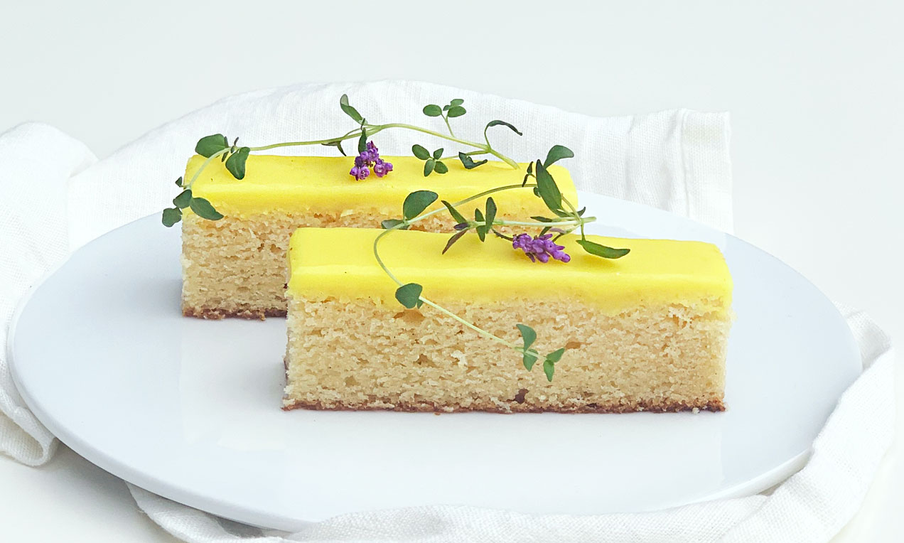 Citronkage med marcipan
