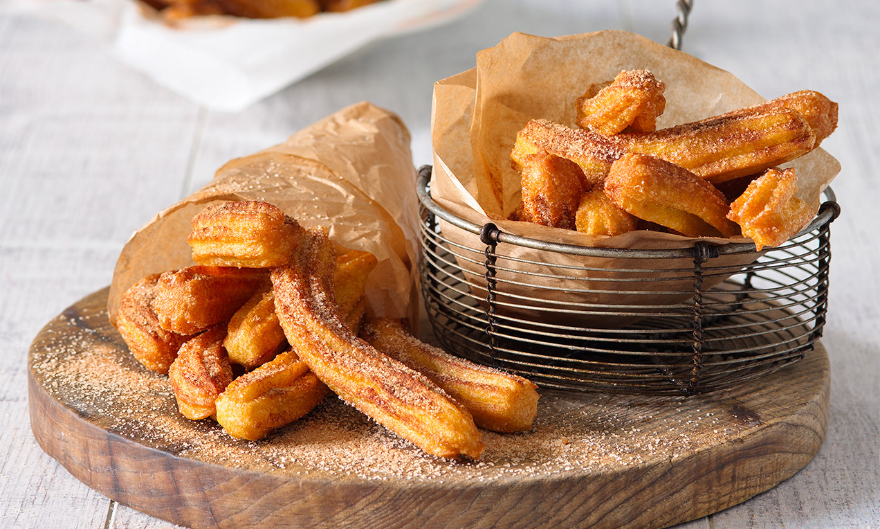 Churros - Hjemmelavede lune spanskrør