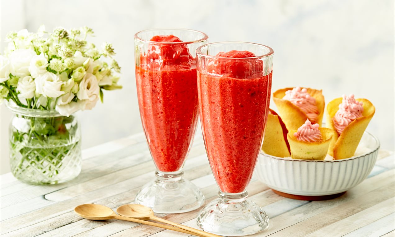Pink Frosé mocktail