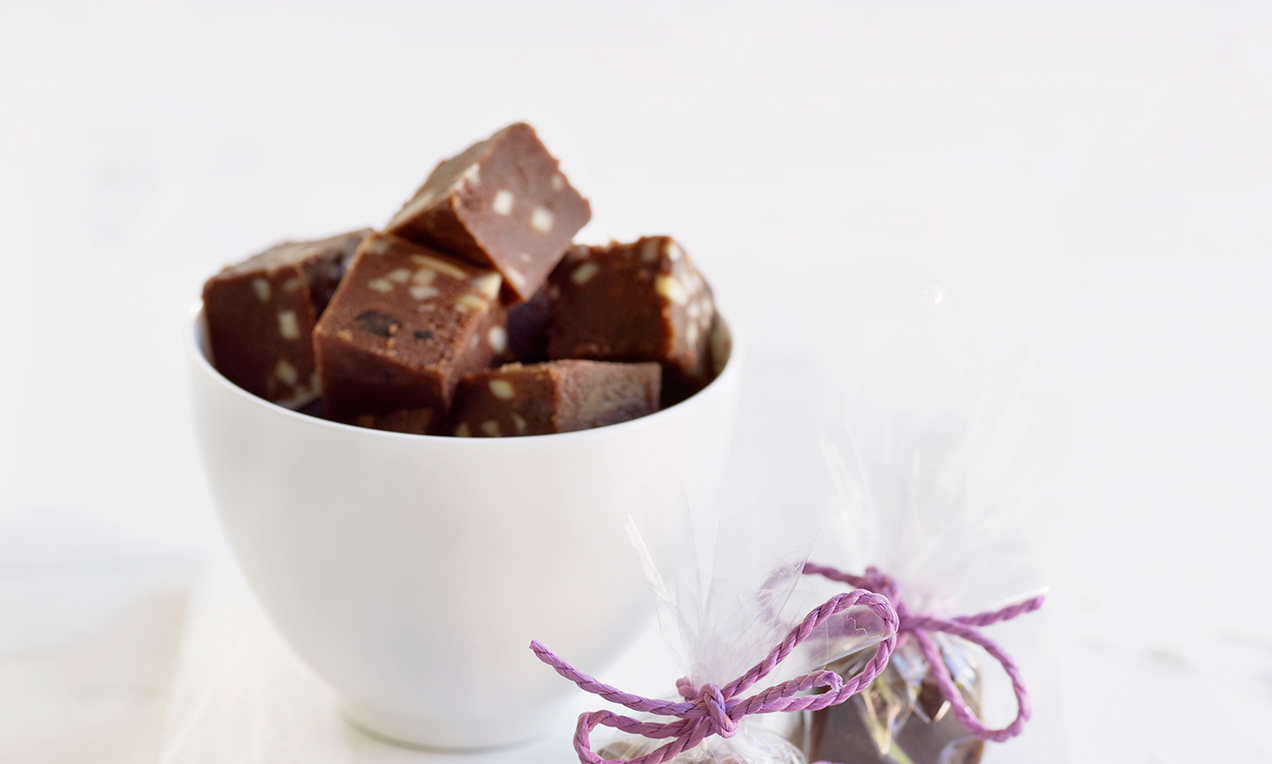 Chokolade-lakrids fudge