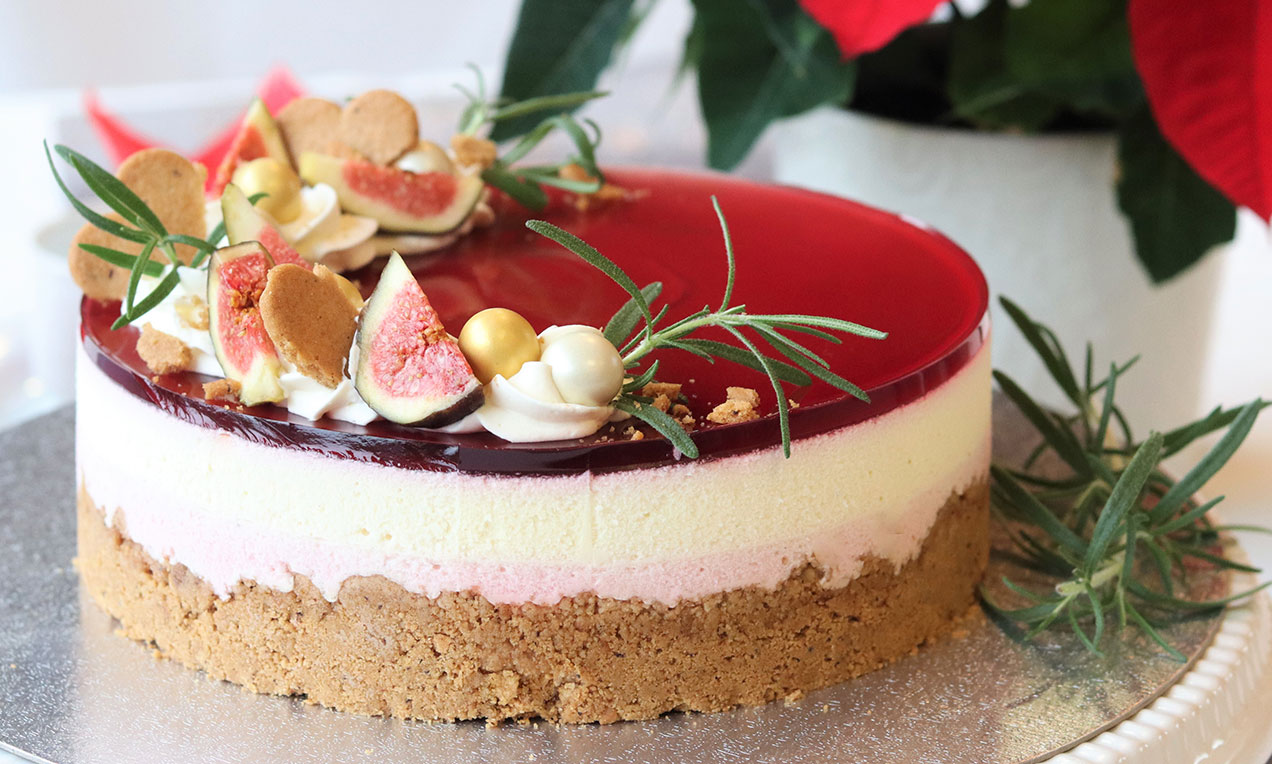 Julecheesecake med gløgg