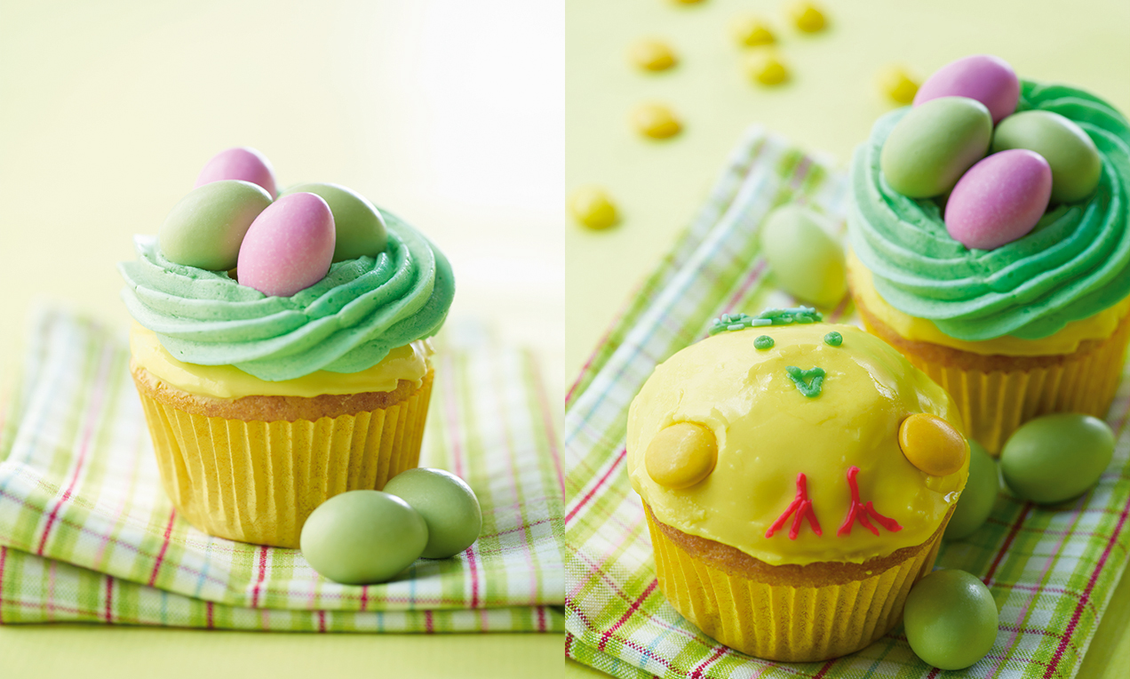 Påske-cupcakes