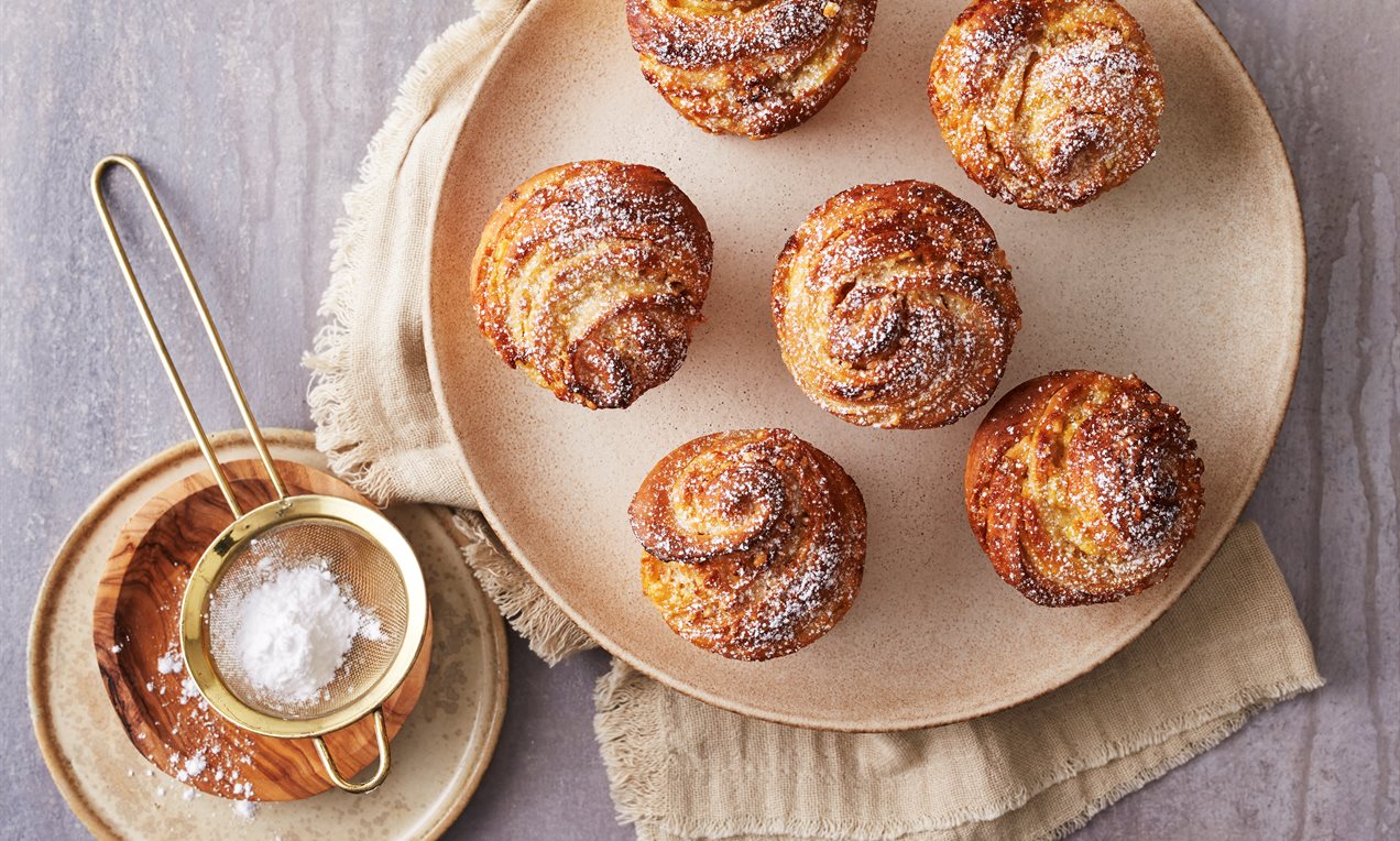 Cruffin med mandelcreme